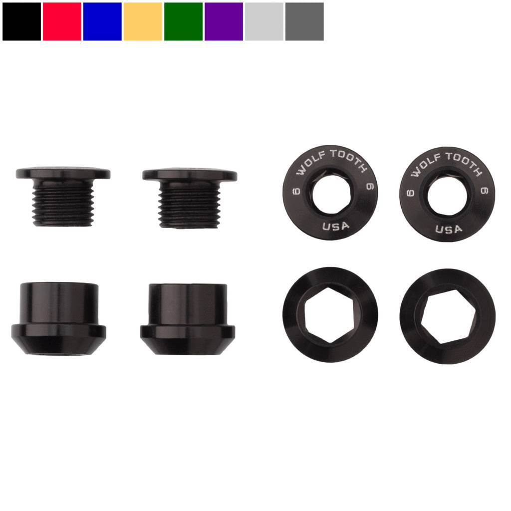 Set of 4 Chainring Bolts+Nuts for 1X