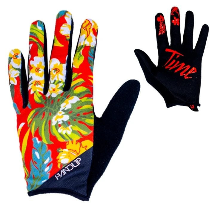Gloves - Red Floral