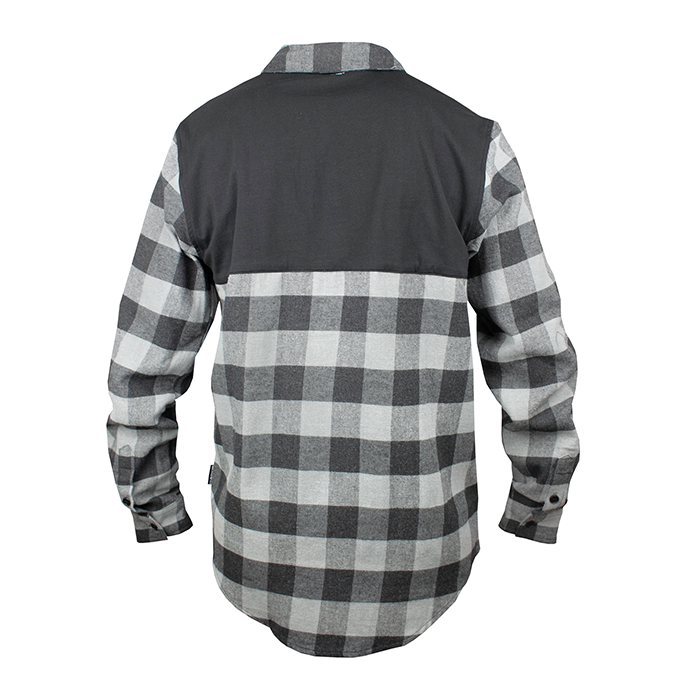 FlexTop Flannel - Grey & Black
