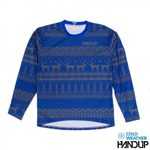 Tacky Sweater Technical Trail Jersey LS - BLUE