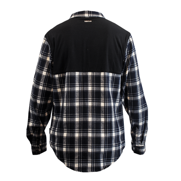 FlexTop Flannel - Navy & White