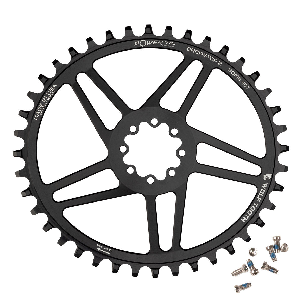 Elliptical Direct Mount Chainring for SRAM 8-Bolt