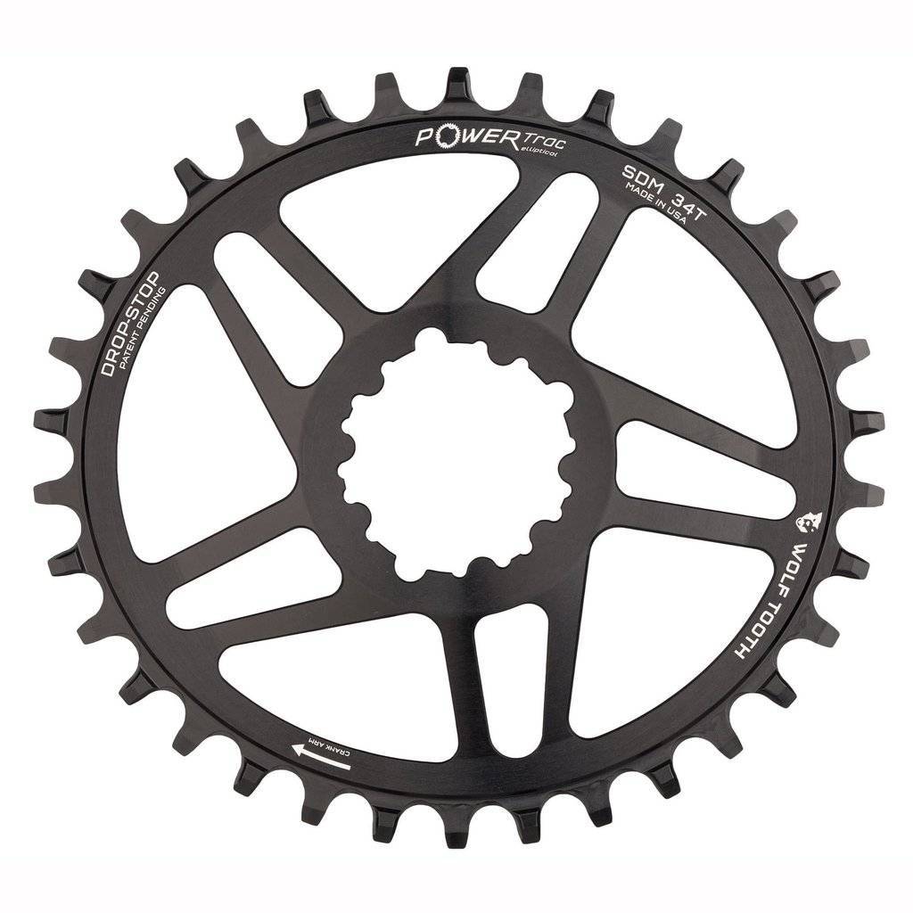 Elliptical Direct Mount for SRAM Cranks