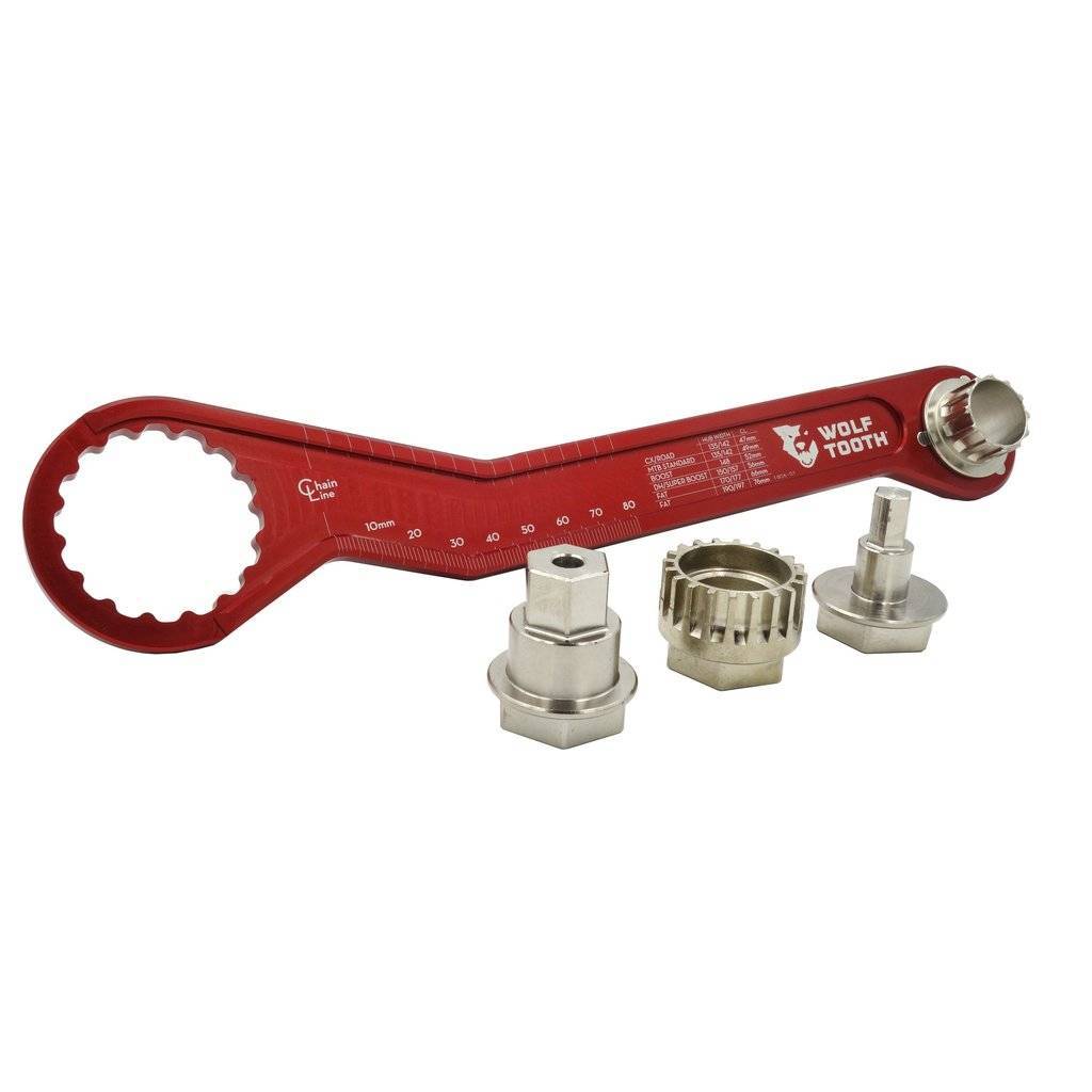 Pack Wrench and Inserts Kit - Ultralight BB Wrench and 1 Inch Hex Inserts