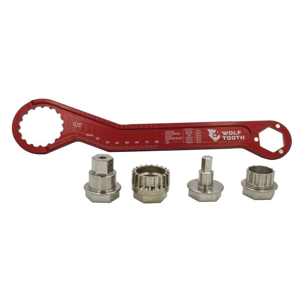 Pack Wrench and Inserts Kit - Ultralight BB Wrench and 1 Inch Hex Inserts