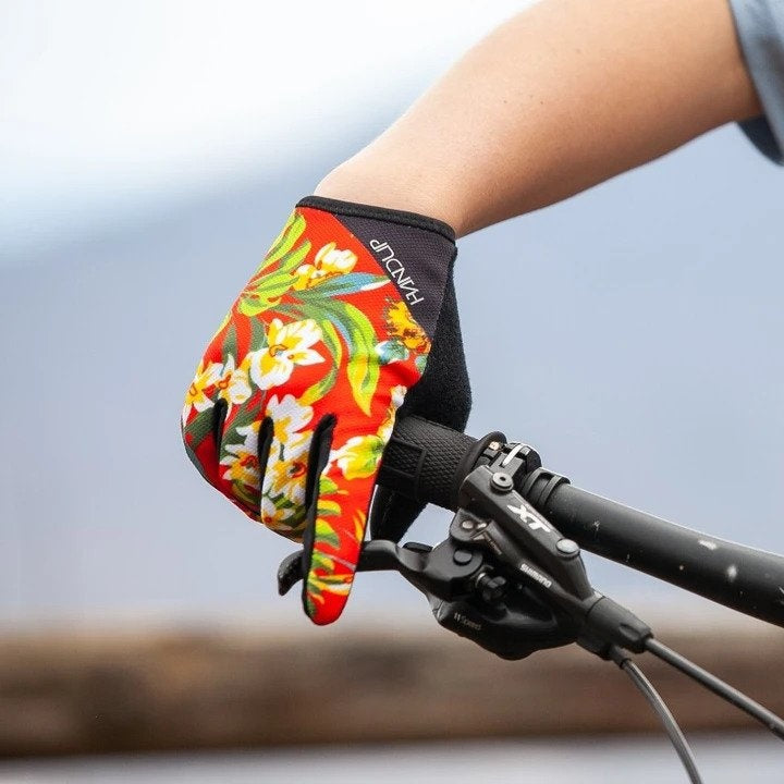 Gloves - Red Floral