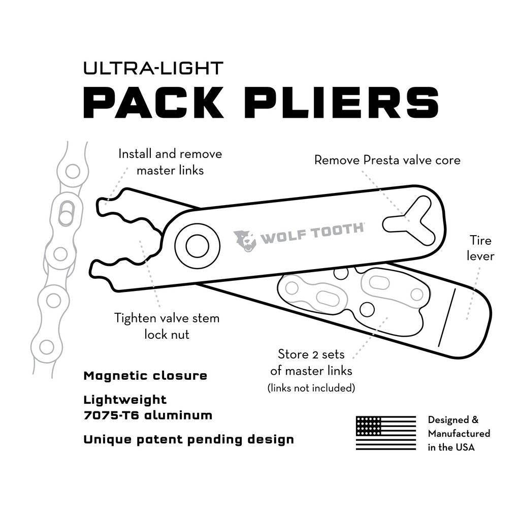 Wolf tooth Pack Pliers - Master Link Combo Pliers