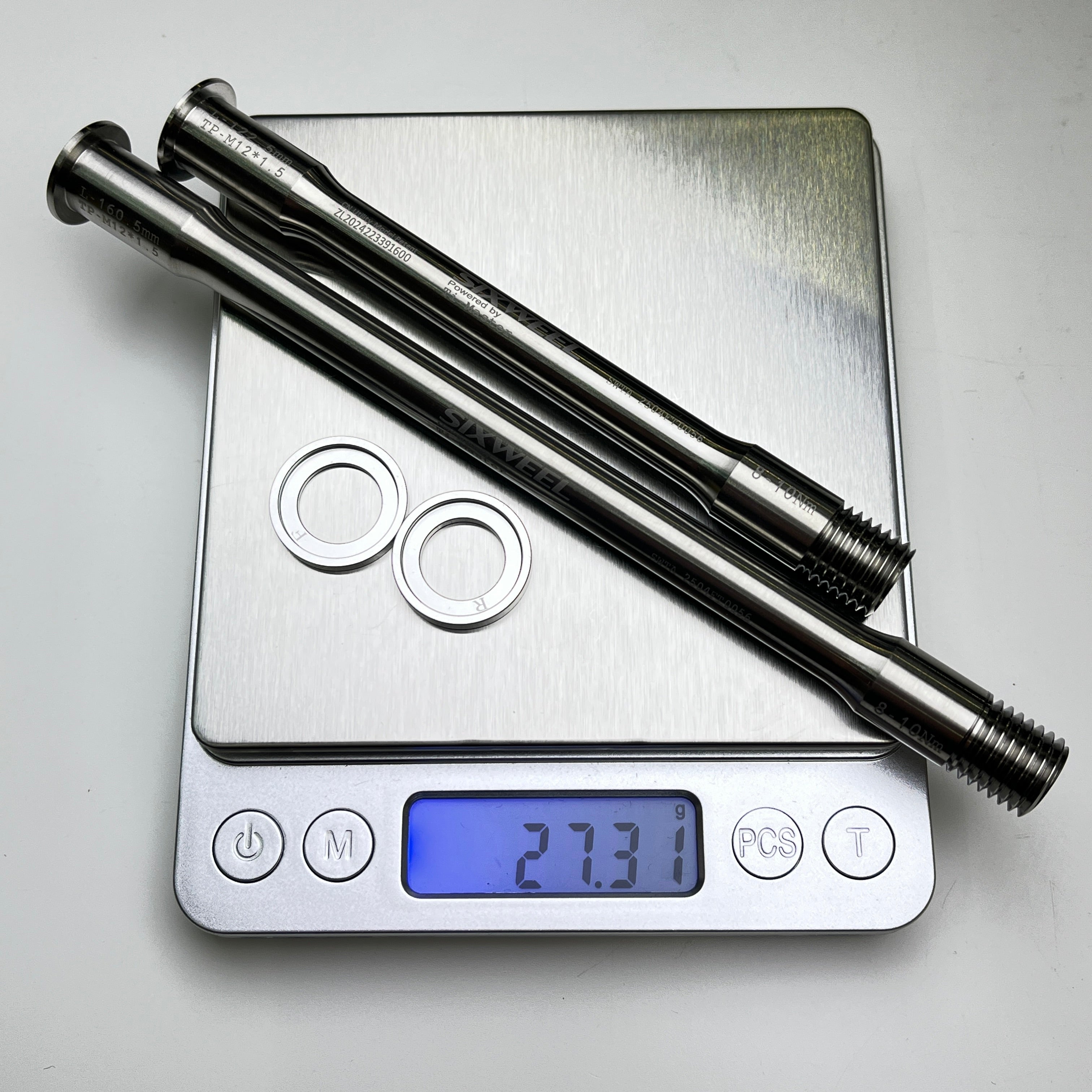 Sixweel 27,31g Titan-Steckachse | Factor Ostro VAM/O2/Hanzo/LS Gravel 2025