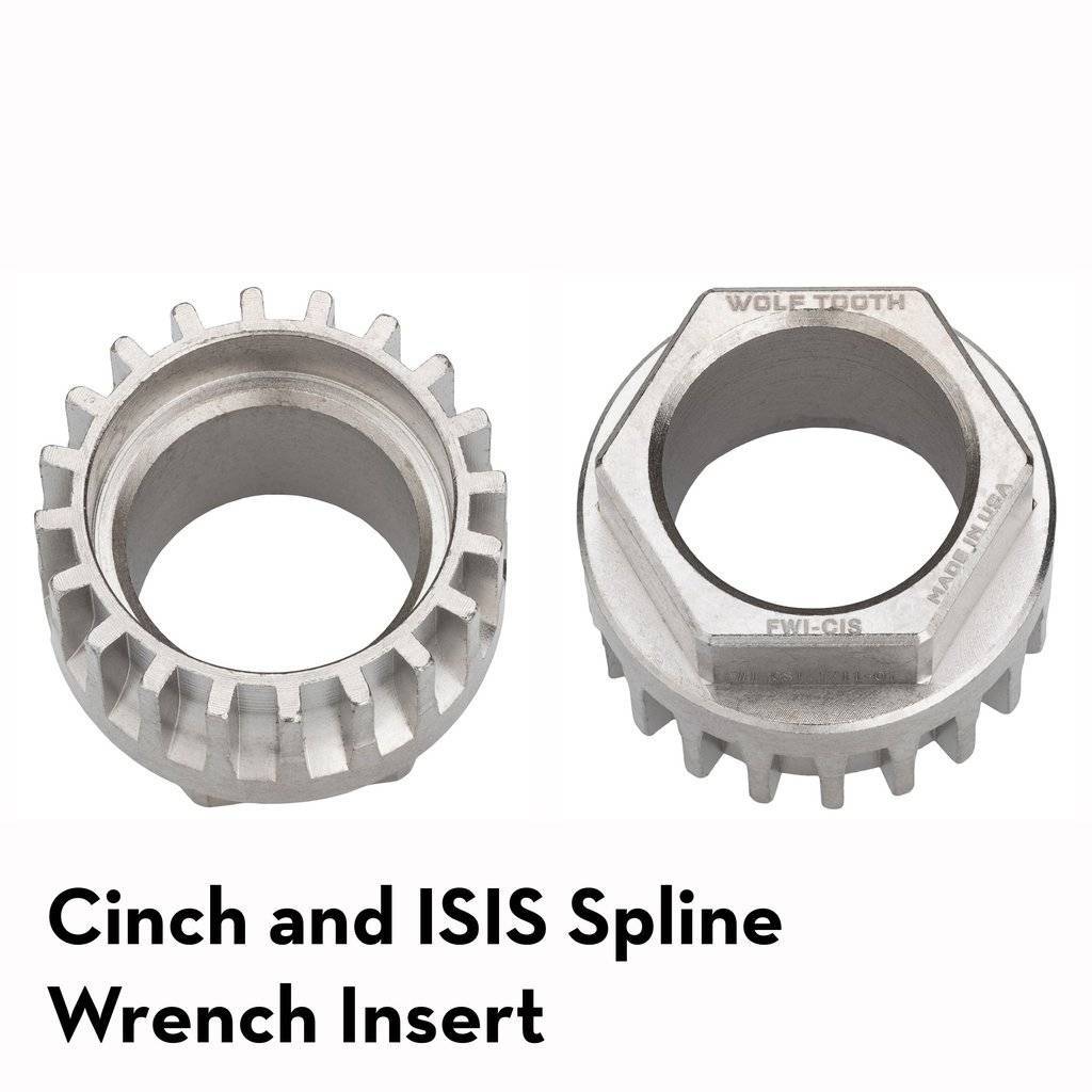 Pack Wrench and Inserts Kit - Ultralight BB Wrench and 1 Inch Hex Inserts