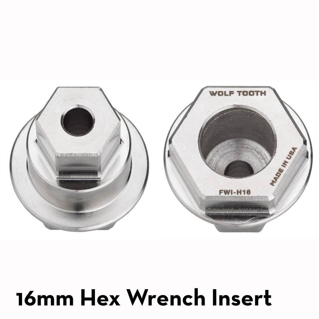 Pack Wrench and Inserts Kit - Ultralight BB Wrench and 1 Inch Hex Inserts