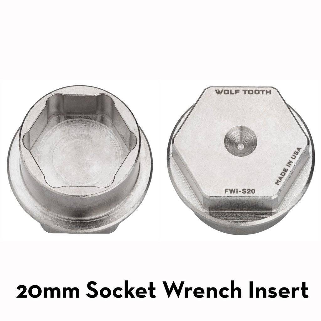 Pack Wrench and Inserts Kit - Ultralight BB Wrench and 1 Inch Hex Inserts